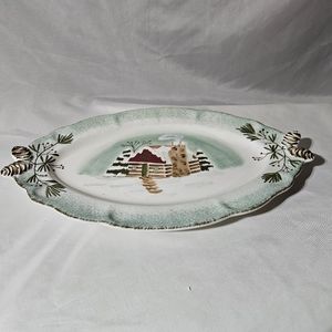 Winter Lodge By JAY Christmas Platter